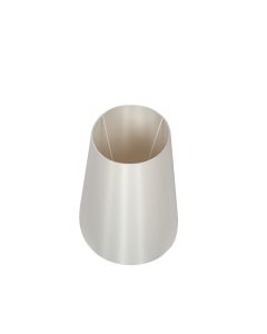 50cm Cream Oval Polysilk Tapered Shade