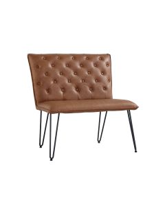 Essentials Studded back bench 90cm  in Tan