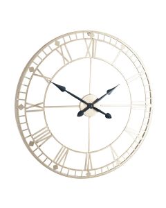 Antique Gold Metal Round Wall Clock