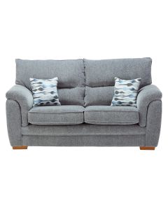 Keaton 2 Seat Sofa High Back Sofa (Augusta Fabric). Oak or Dark Feet. 180x92x98cmH