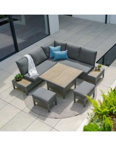 Monza Corner Lounge Set with Adjustable Table