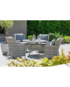 Vienna 4 Seat Reclining Dining Set