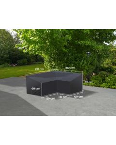 LIFE Weather Cover 02 lounge L-shape 210x180x85/60 left