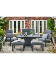 Titchwell Relax Lounge Set with Adjustable Table 