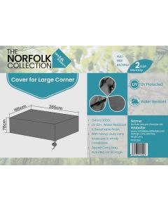 Large Corner Lounge Set Weather Cover - L265cm x W195cm x H70cm