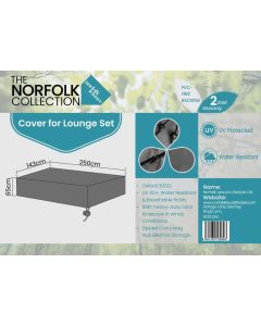 Sofa Lounge Set Weather Cover - L250cm x W143cm x H65cm