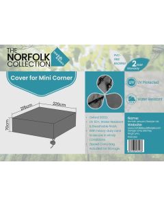 Compact Corner Lounge Set Weather Cover - L220cm x W215cm x H70cm