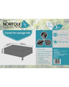Sofa Lounge Set Weather Cover - L210cm x W170cm x H70cm