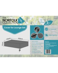 Sofa Lounge Set Weather Cover - L320cm x W170cm x H77cm