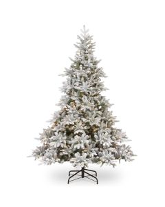 Frosted Andorra 225cm Artificial Christmas Tree with 500 Warm White Lights