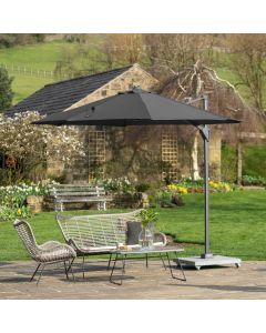 Voyager T1 Cantilever Parasol 300cm Round in Anthracite 