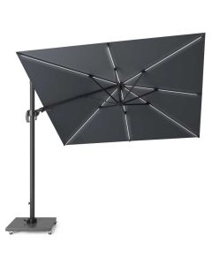 Glow Challenger T2 3m Square Anthracite Parasol