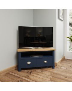 Essentials Corner TV Unit  in Blue