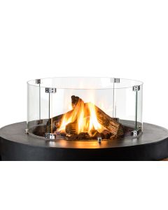 Happy Cocoon Glass Screen Kit For Round Fire Pits (Also Table Top)