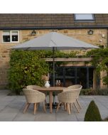 Platinum Riva 350cm Round Lunar Grey Parasol