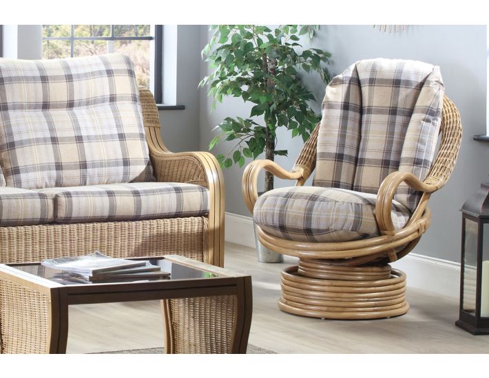 Swivel sales wicker rocker